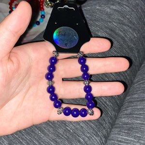 Handmade dark blue bracelet